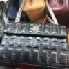 Black Monogram Shoulder Bag (Embossed Chain Strap Luxury Handbag)