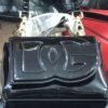 Black Patent Mini Bag (Logo Embossed Luxury Fashion Handbag)