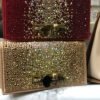 Crystal Embellished Skull Clasp Evening Bag