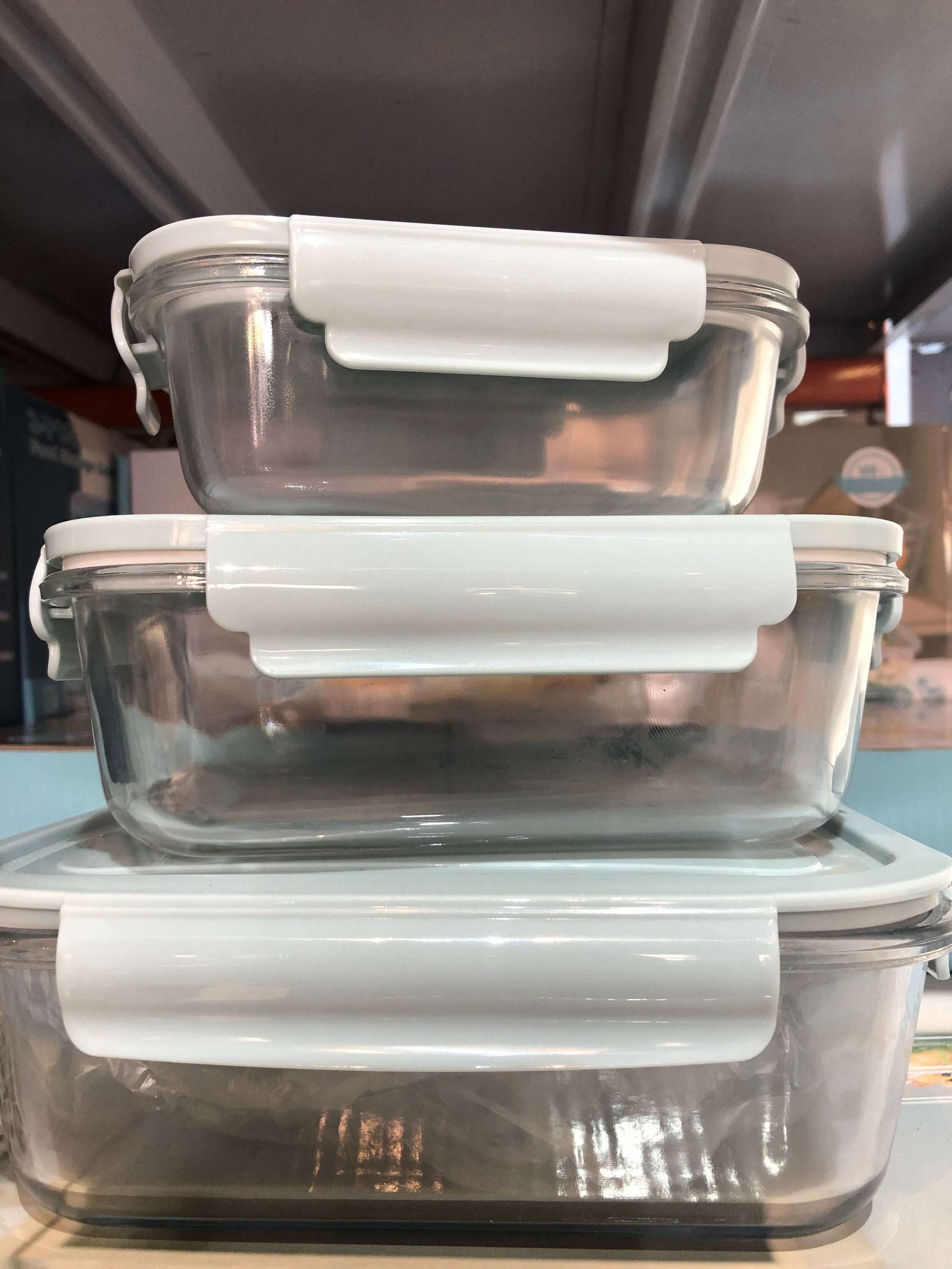 Meal Storage Containers 3 Set (Reusable Airtight Food Storage Containers)