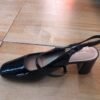 Mirth Kathy Block Heels (Black Patent Leather Mary Jane Slingback Heels for Women)