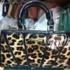 Monanguo Leopard Print Patent Leather Handbag (Luxury Fashion Shoulder Tote Bag for Women)