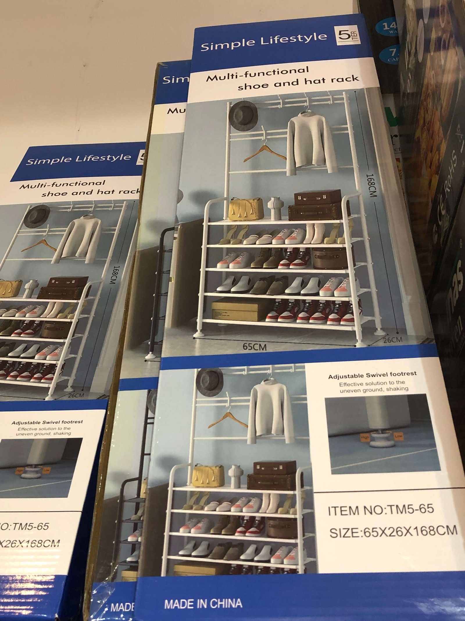 Multi-Tier Shoe and Hat Rack Organizer