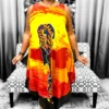 Afrocentric Graphic Sleeveless Summer Dress / Beach Cover-up