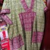 Modern Batik Bubu Dress – Loose-Fit V-Neck Tunic with Patch Pockets