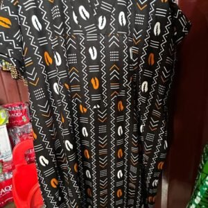 Traditional African Print Tunic Shirt – Unisex Dashiki Top, Mudcloth & Cowrie Shell Pattern, Boho Ethnic Summer Blouse