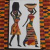 Authentic Handmade African Silhouette Wooden Wall Art – Woman with Traditional Water Pot